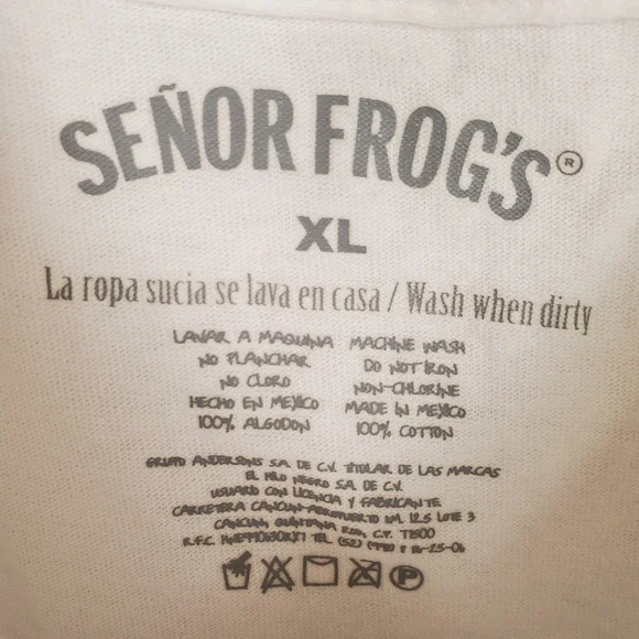 Vintage Señor Frog's Graphic T-Shirt. Youth XL - Picture 2 of 9